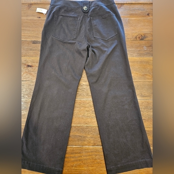 NWT TALBOTS CHOCOLATE BROWN STRETCH BOOT CUT PANTS SIZE 8 PETITE - Picture 5 of 14
